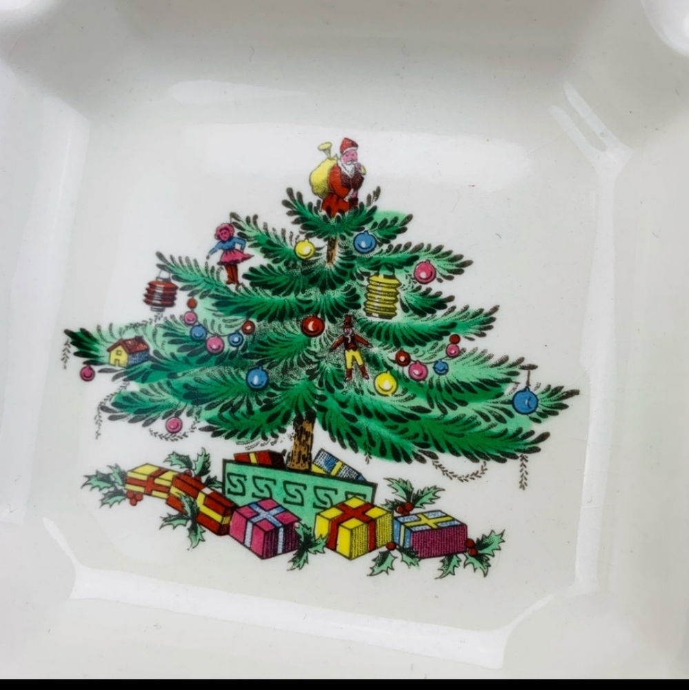 Spode vintage 1980s Christmas tree decorative ashtray  dish - Picture 4 of 9